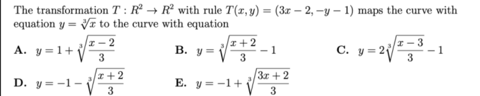 Solved The transformation T:R2→R2 ﻿with rule | Chegg.com