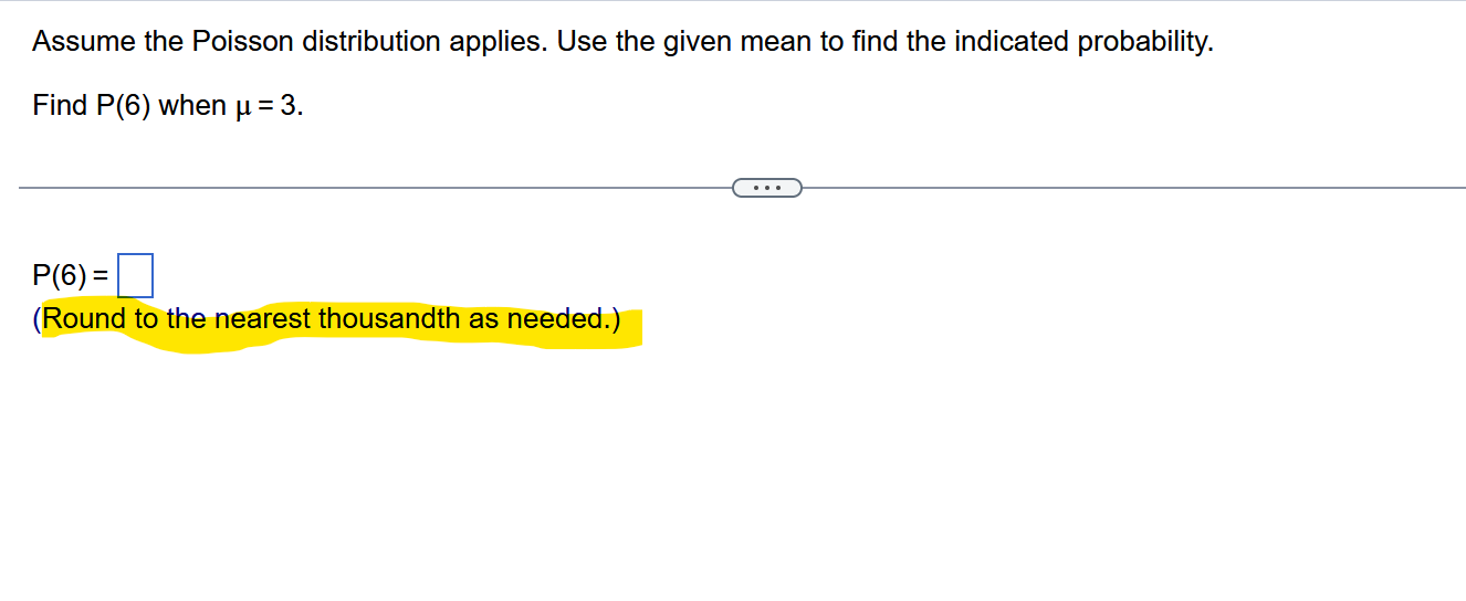 Solved Assume the Poisson distribution applies. Use the | Chegg.com