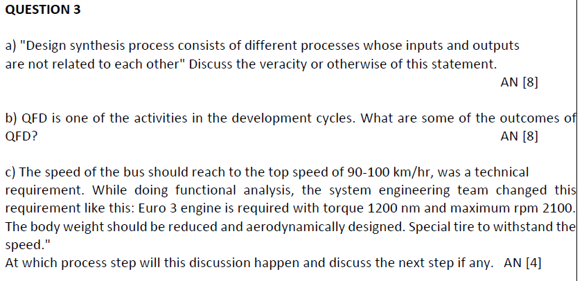 Solved QUESTION 3 a) 
