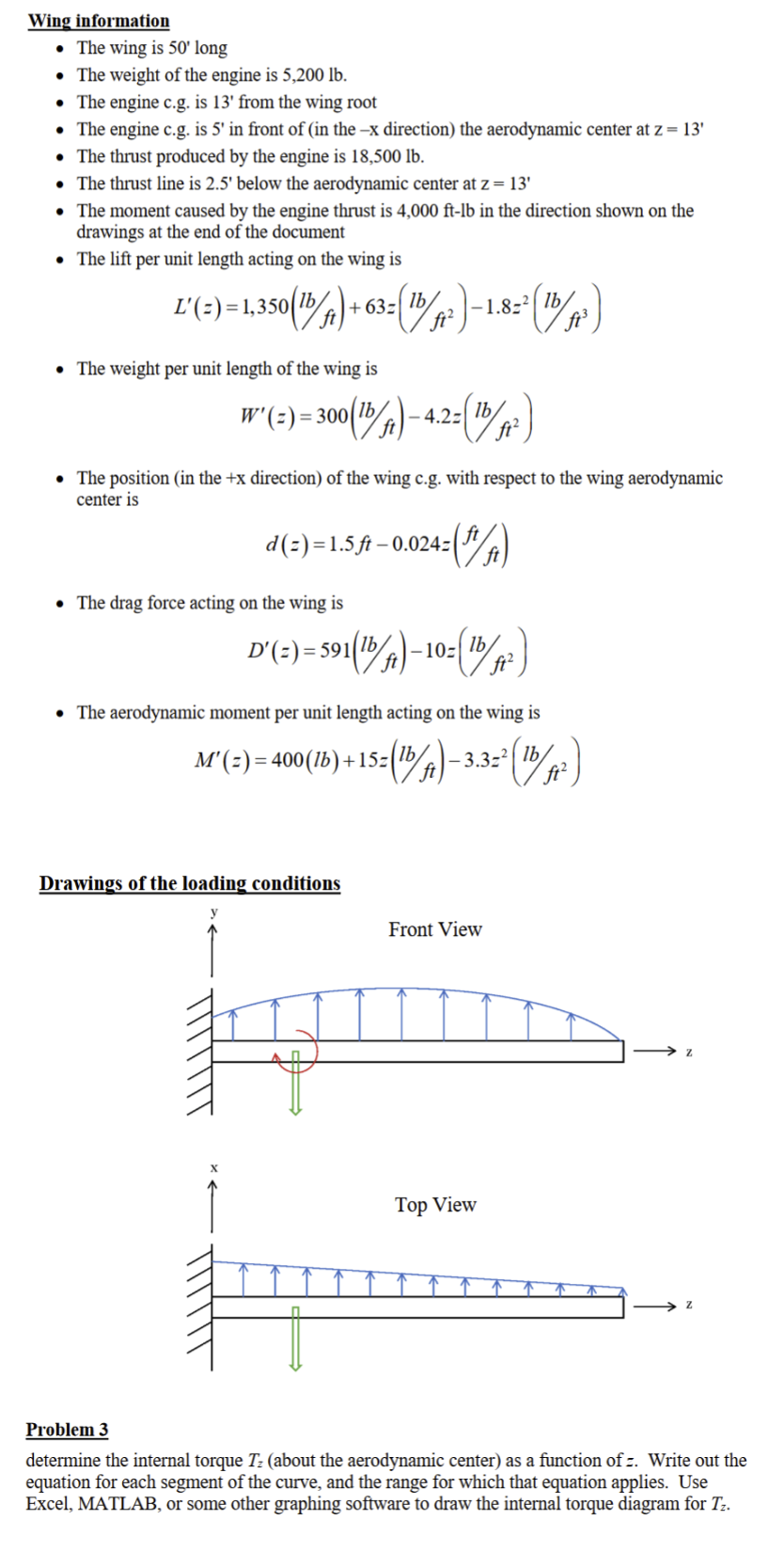 Solved determine the internal torque Tz (about the | Chegg.com