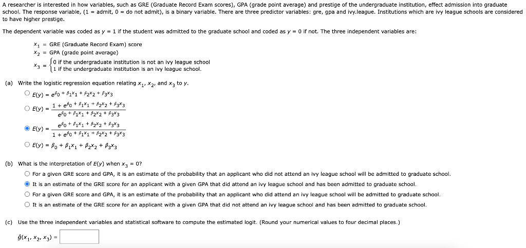 Solved A researcher is interested in how variables, such as | Chegg.com