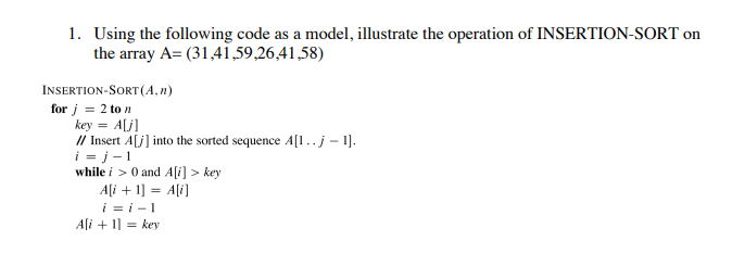 Solved 1. Using the following code as a model, illustrate | Chegg.com