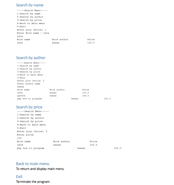 Solved write a java program bookshop application (Use array | Chegg.com