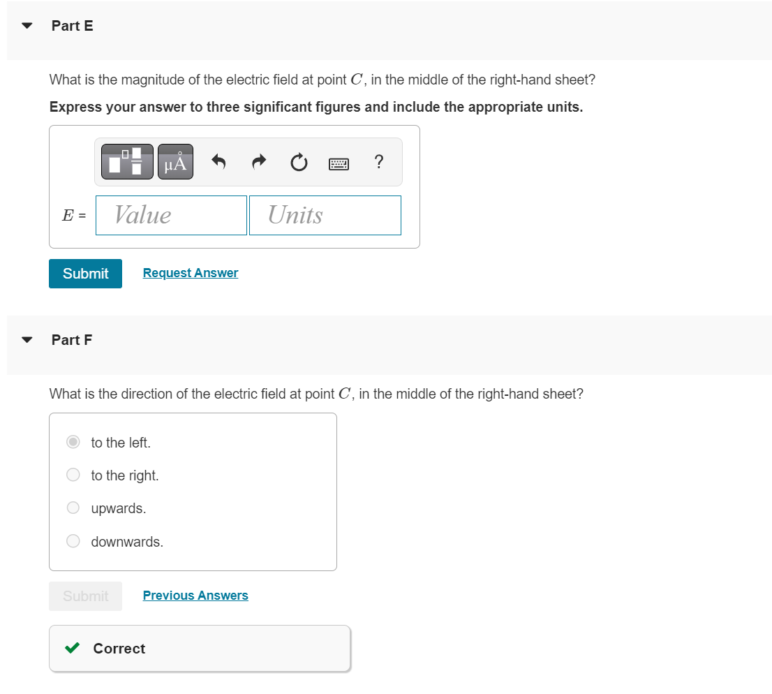 Solved What is the magnitude of the electric field at point | Chegg.com