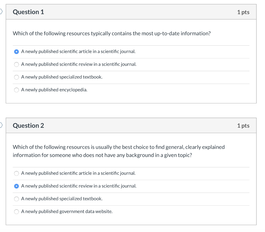 Solved Question 1 1 pts Which of the following resources | Chegg.com