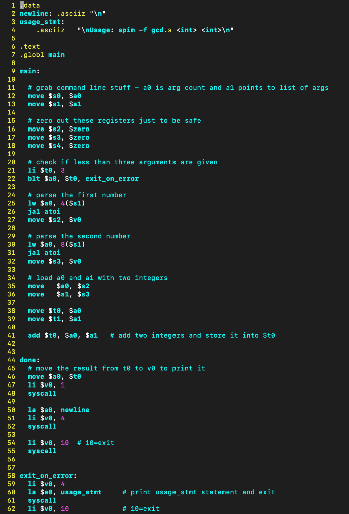 Solved Need help in MIPS Assembly Language Your task is to | Chegg.com