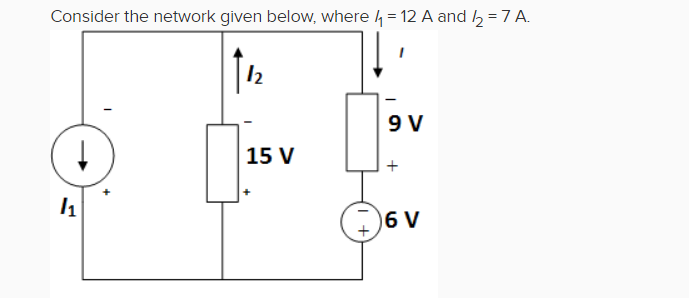 Solved Consider the network given below, where 4 = 12 A and | Chegg.com