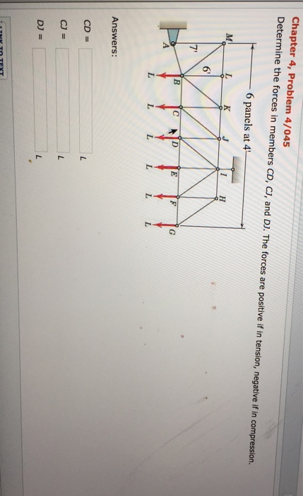 Solved Chapter 4, Problem 4/045 Determine the forces in | Chegg.com