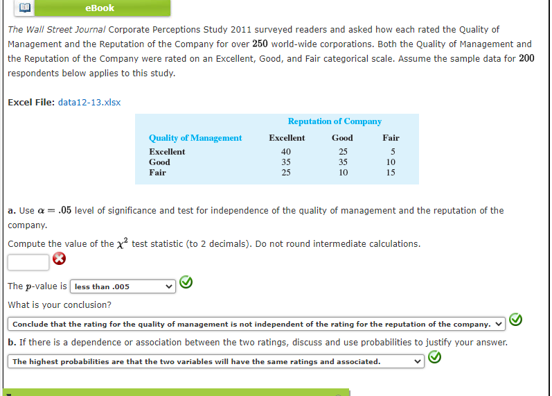 Solved eBook The Wall Street Journal Corporate Perceptions