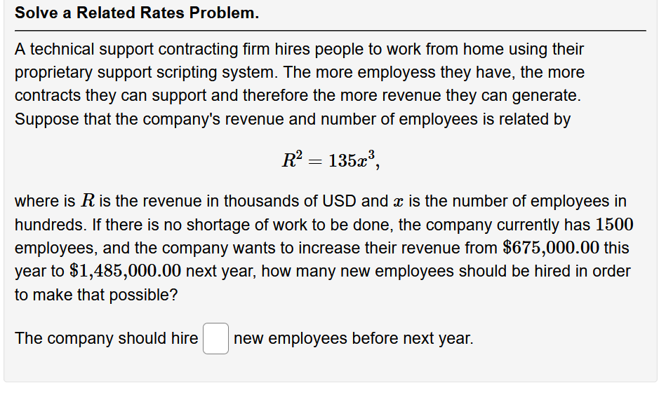 Solved A technical support contracting firm hires people to