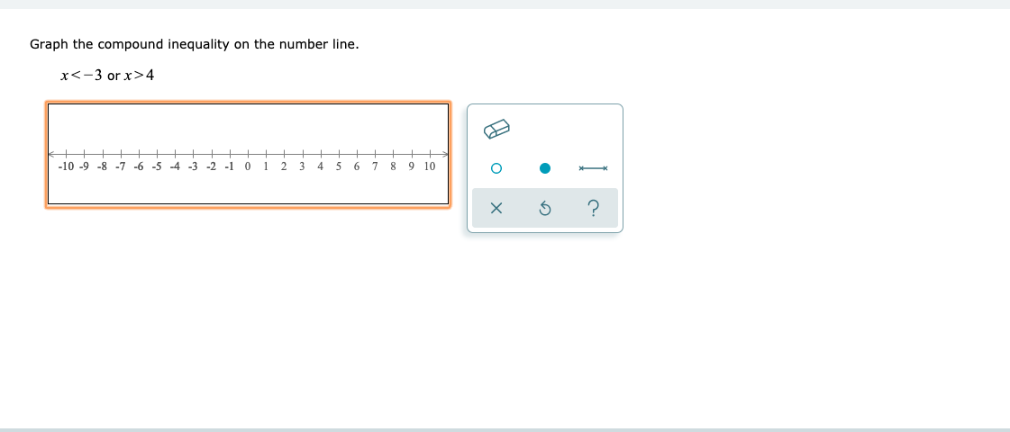 Graph The Compound Inequality On The Number Line Chegg Com