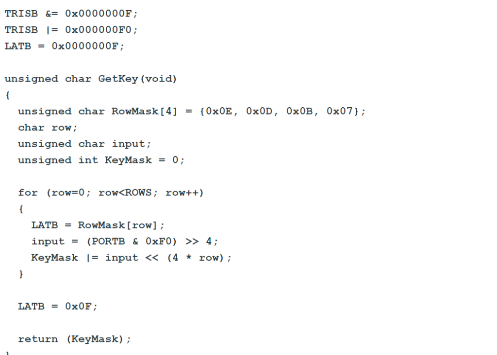 Given the following code and keypad layout, give the | Chegg.com
