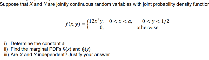 Solved Suppose That X And Y Are Jointly Continuous Random | Chegg.com