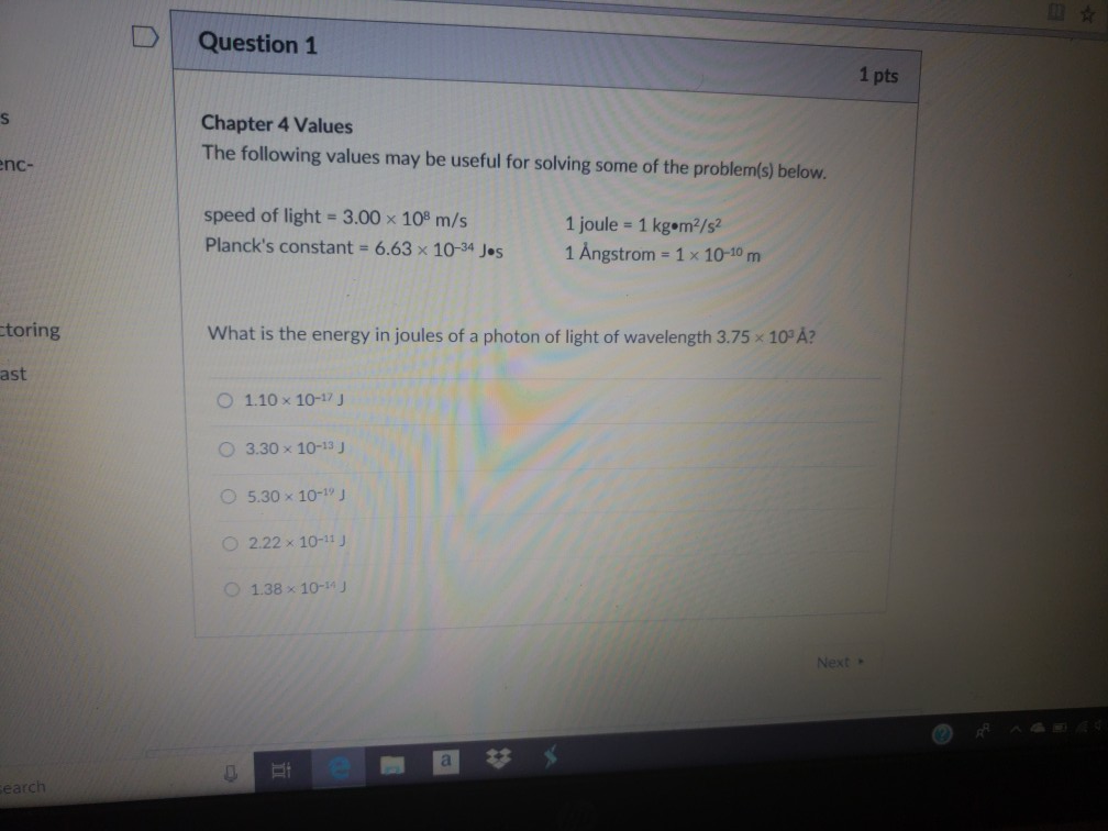 Solved DQuestion 1 1 pts Chapter 4 Values The following | Chegg.com