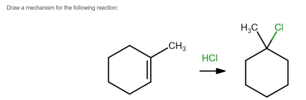 Draw a mechanism for the following reaction: