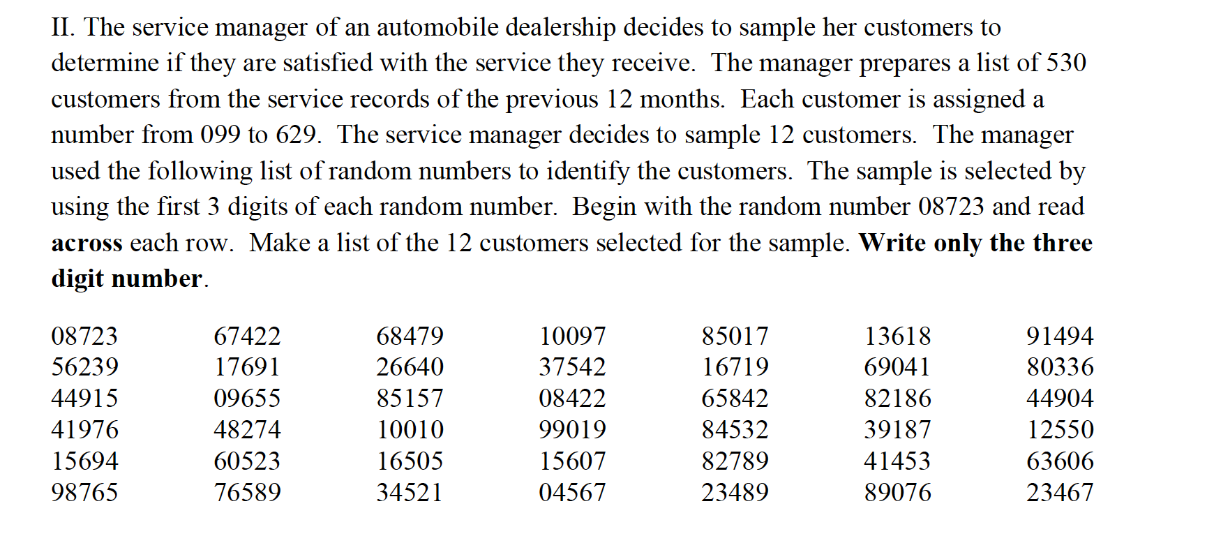 Solved I. Fill in the blanks. Worth 3 points A survey of