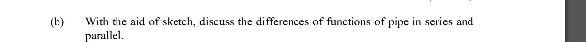 Solved (b) With The Aid Of Sketch, Discuss The Differences | Chegg.com