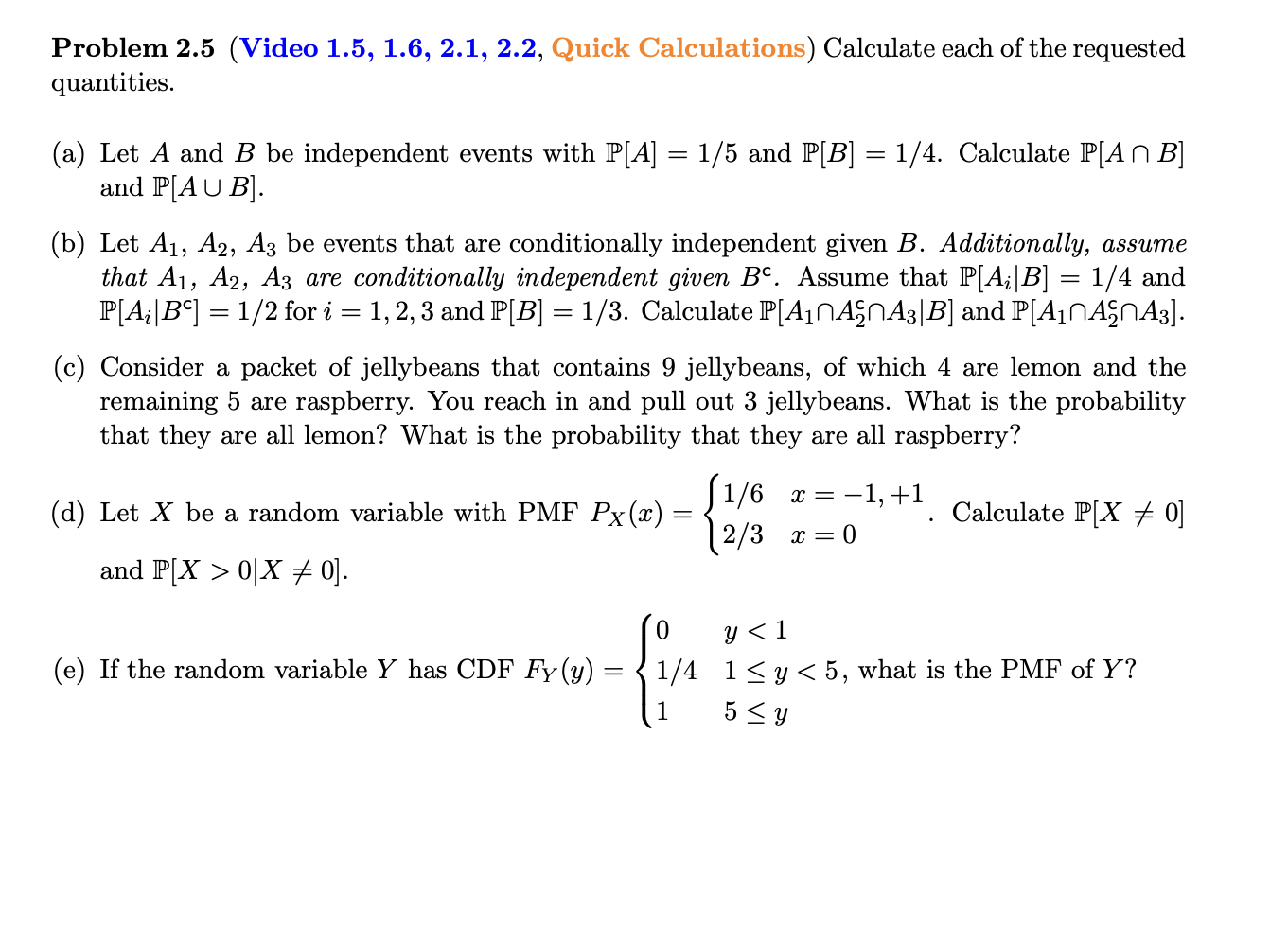 Solved Quantities. (a) Let A And B Be Independent Events | Chegg.com