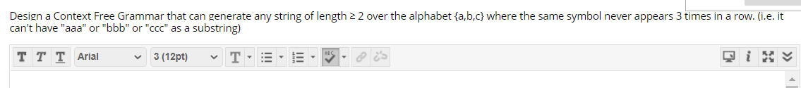Solved Design a Context Free Grammar that can generate any | Chegg.com