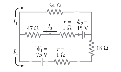 Solved In the circuit of the figure, the currents I1 and I2 | Chegg.com