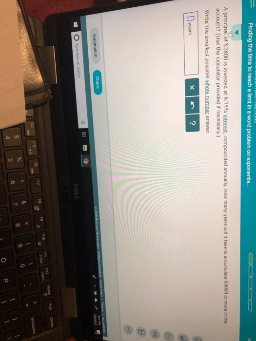 Solved Finding the time to reach a limit in a word problem | Chegg.com