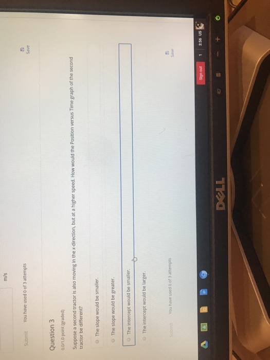 Solved m/s Submit You have used 0 of 3 attempts Save | Chegg.com