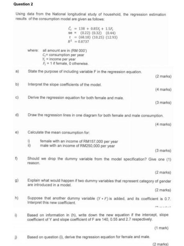 Solved Question 2 Using Data From The National Longitudinal | Chegg.com