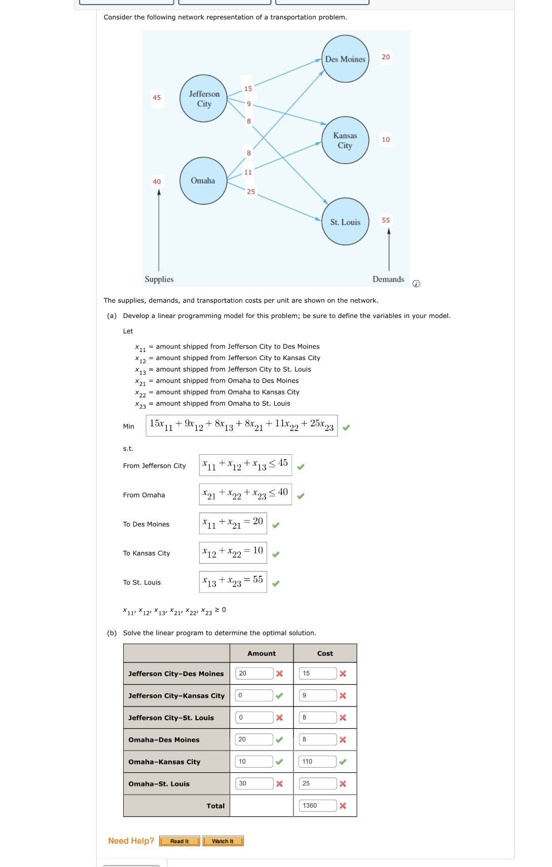 Solved please find correct answers for part b (picture | Chegg.com