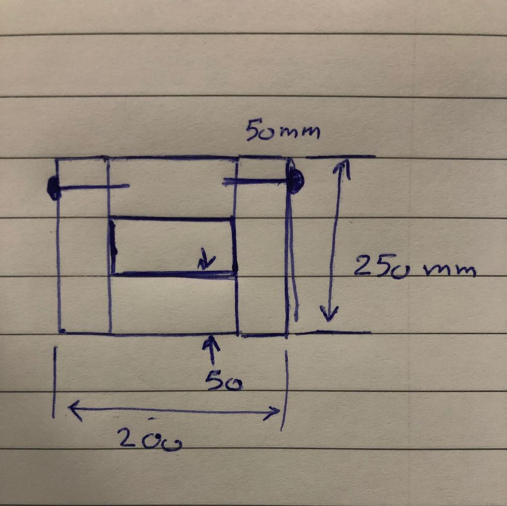Four planks are naild together to form a box beam