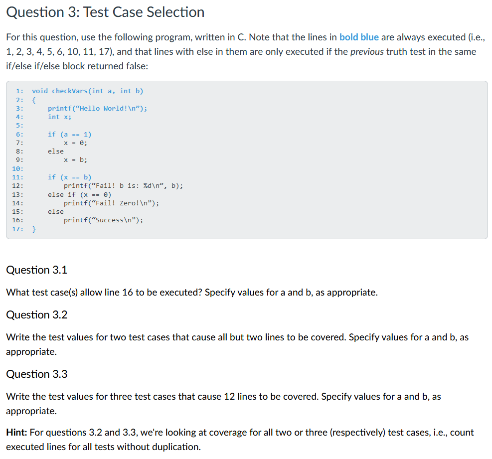 Solved The requirements are: The test case(s) provided, or | Chegg.com