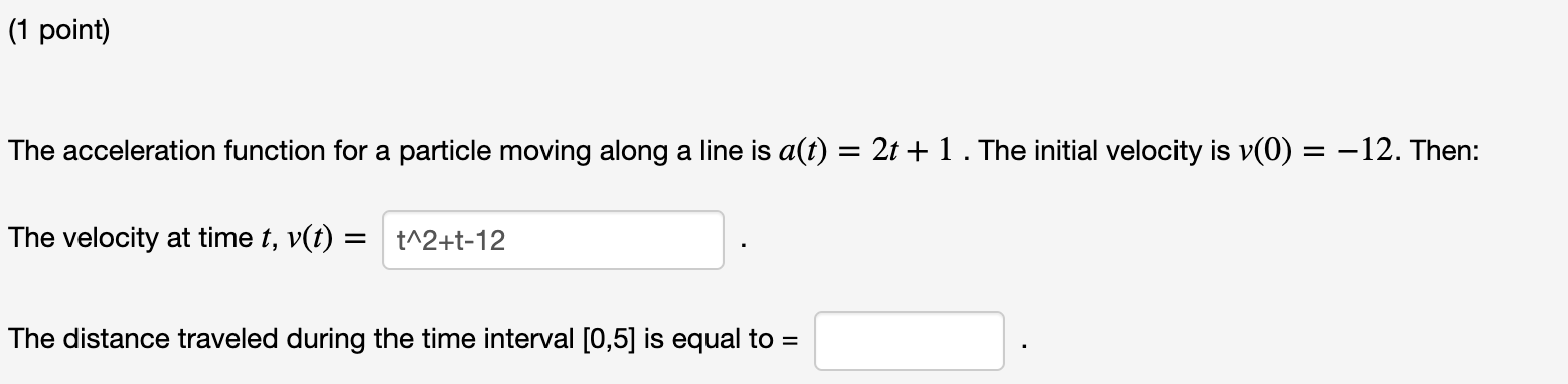 Solved The acceleration function for a particle moving along | Chegg.com
