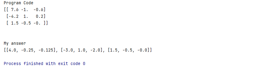 Solved The purpose of the program is to run LU decomp to | Chegg.com