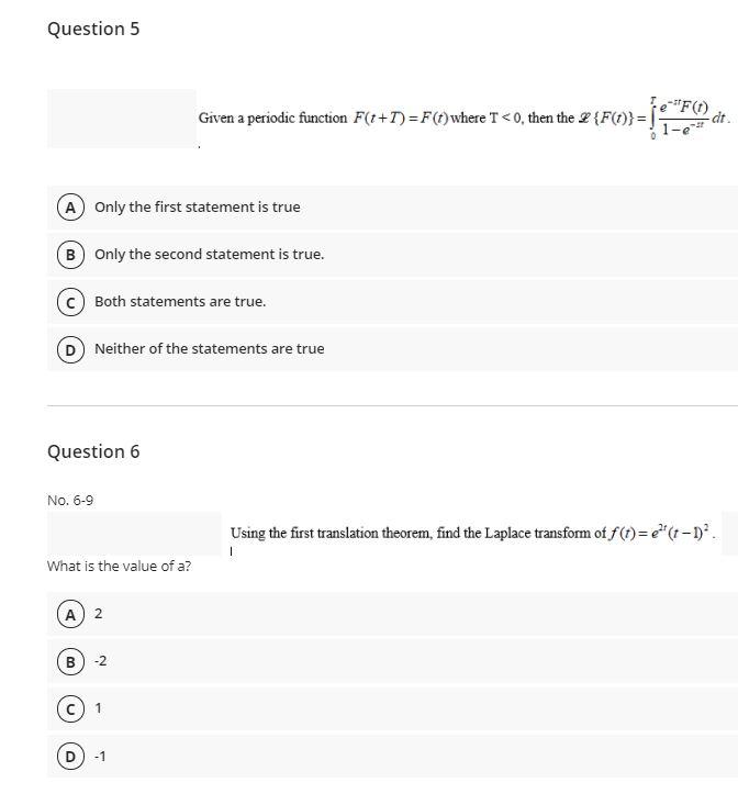 Solved The definition of Laplace transform is F0= | Chegg.com