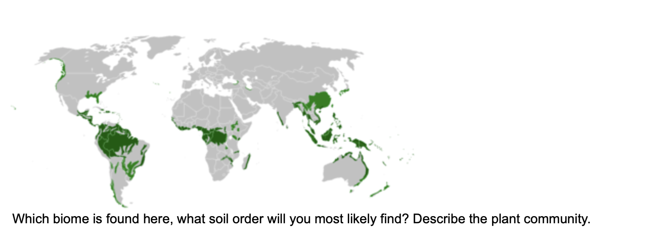 Solved Which biome is found here, what soil order will you | Chegg.com