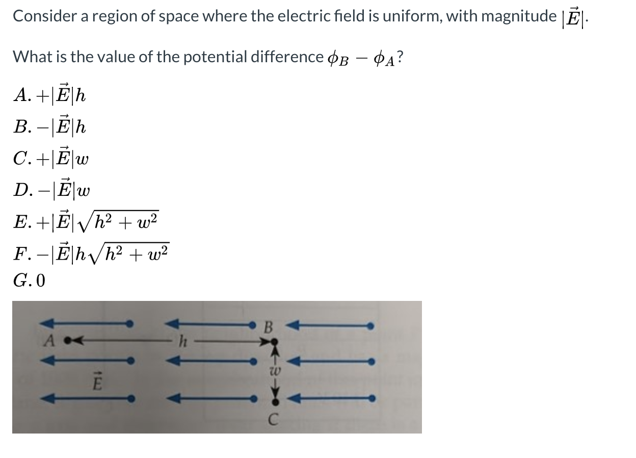Solved Consider a region of space where the electric field | Chegg.com