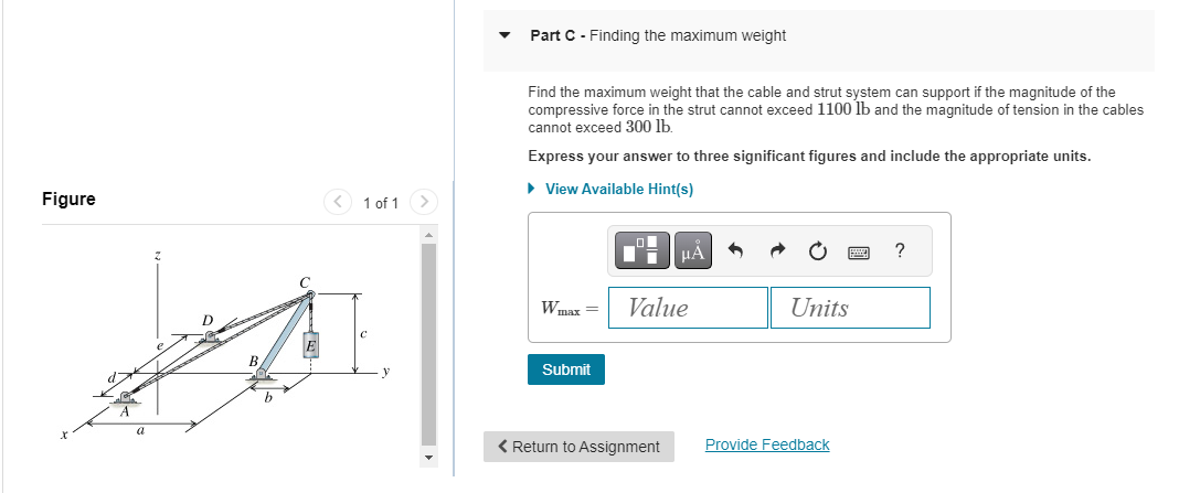 Solved Learning Goal: To apply the condition of equilibrium | Chegg.com