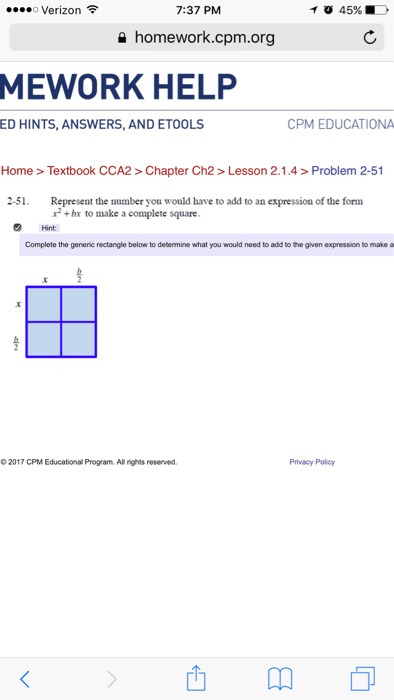 homework.cpm.org answers