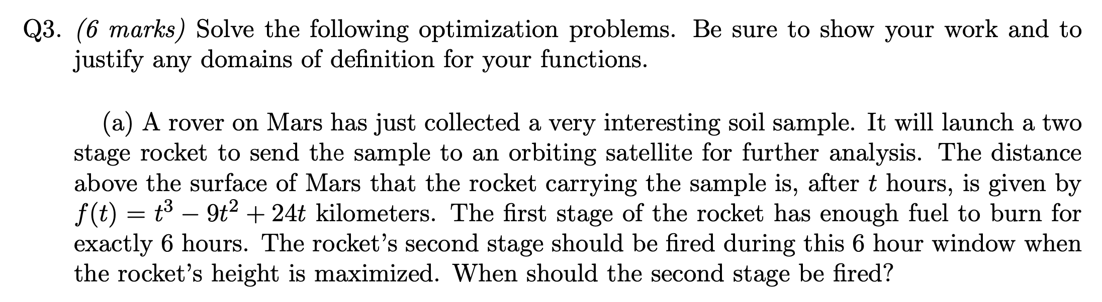 Solved 23. (6 marks) Solve the following optimization | Chegg.com