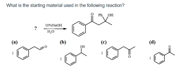 Solved What is the startina material ıısed in the followinc | Chegg.com