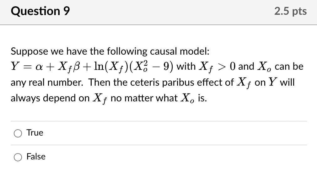 Solved Suppose We Have The Following Causal Model: | Chegg.com