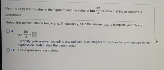 Solved Use The x y Coordinates In The Given Figure To Find Chegg