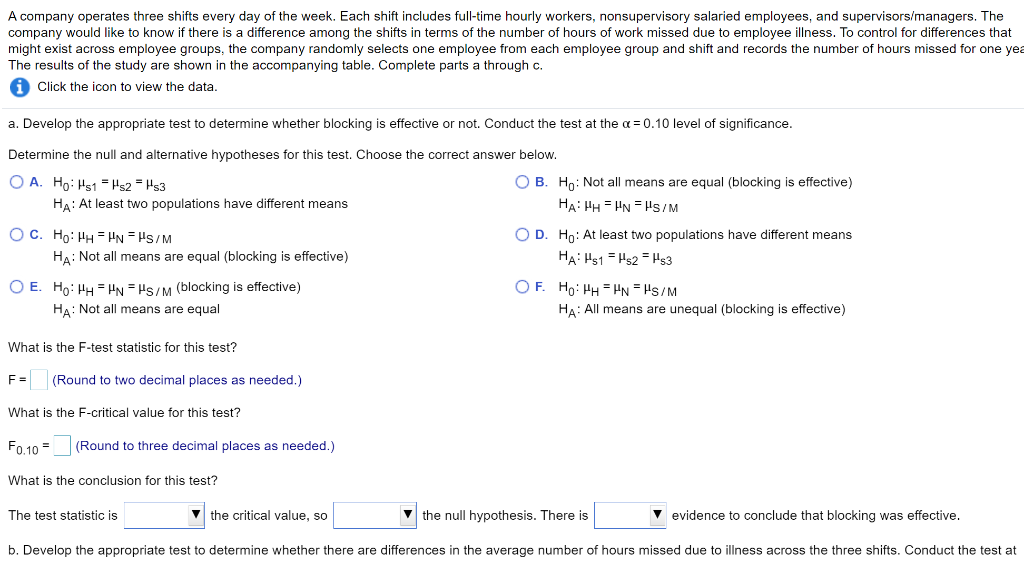 Solved A company operates three shifts every day of the