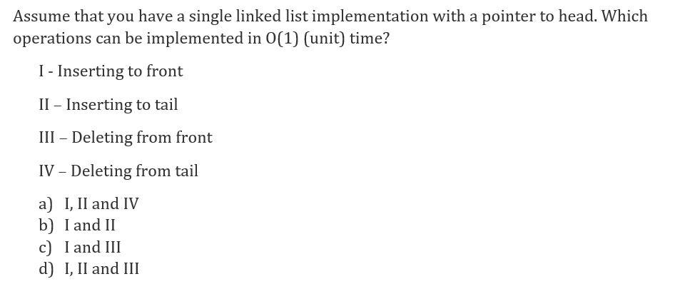Solved Assume that you have a single linked list | Chegg.com