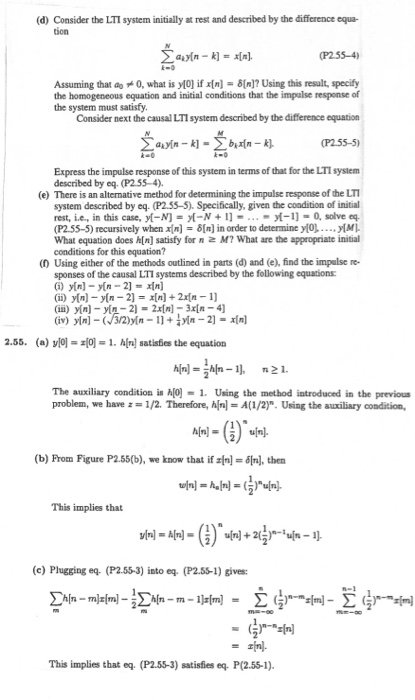 Solved 2.55. In the text we described one method for solving | Chegg.com