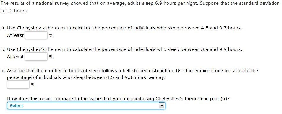 Solved The results of a national survey showed that on | Chegg.com