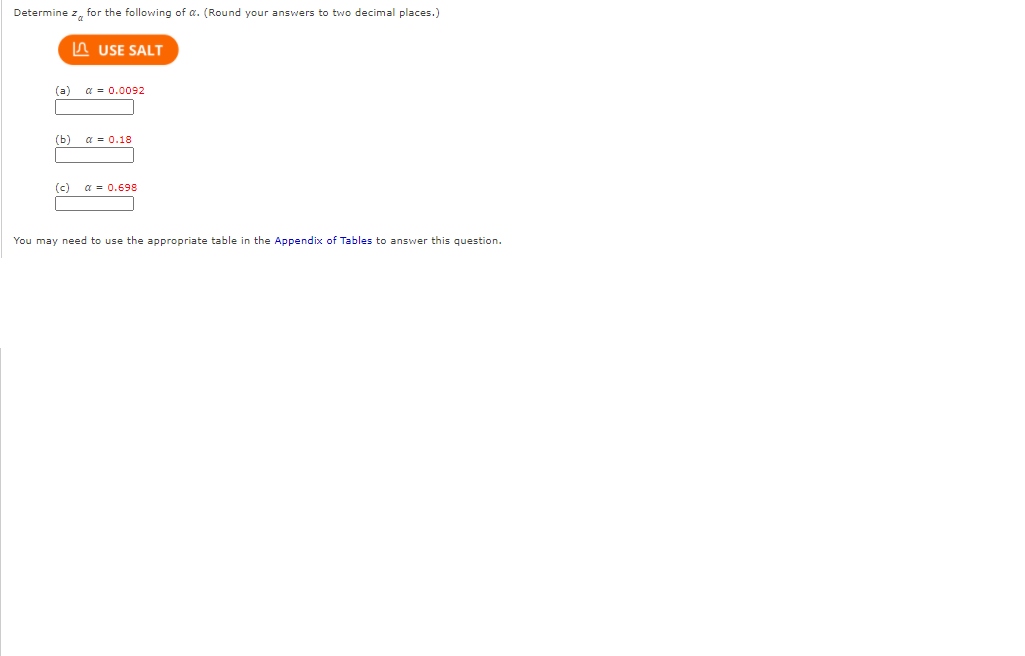 Solved Appendix Tables A-7 Dz) = P(25) Table A.3 Standard | Chegg.com