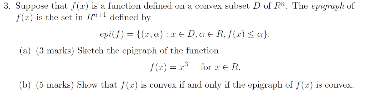 Solved 3. Suppose that f(x) is a function defined on a | Chegg.com