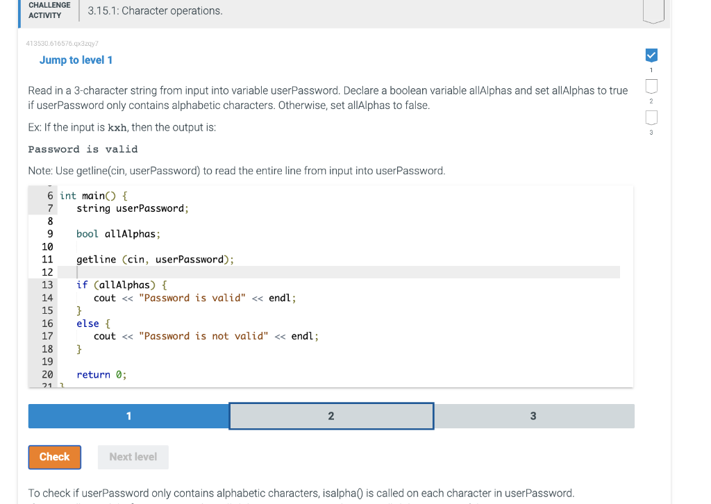 Solved Jump To Level Read In A Character String From Chegg Com