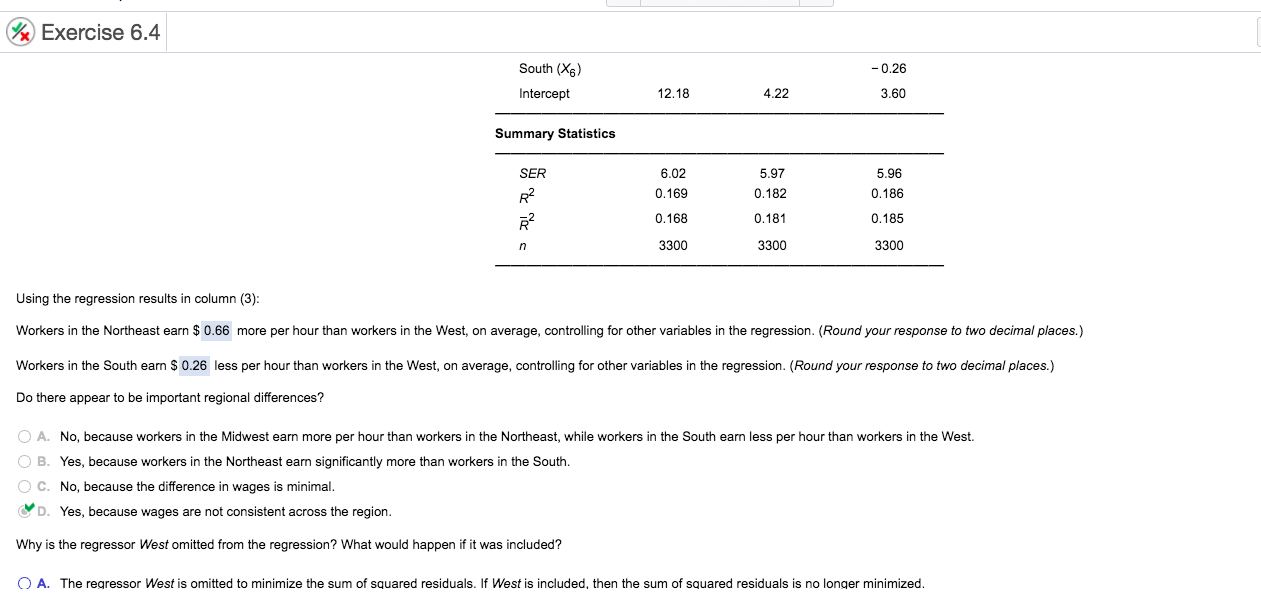 %x Exercise 6.4 Question Help The data set consists | Chegg.com