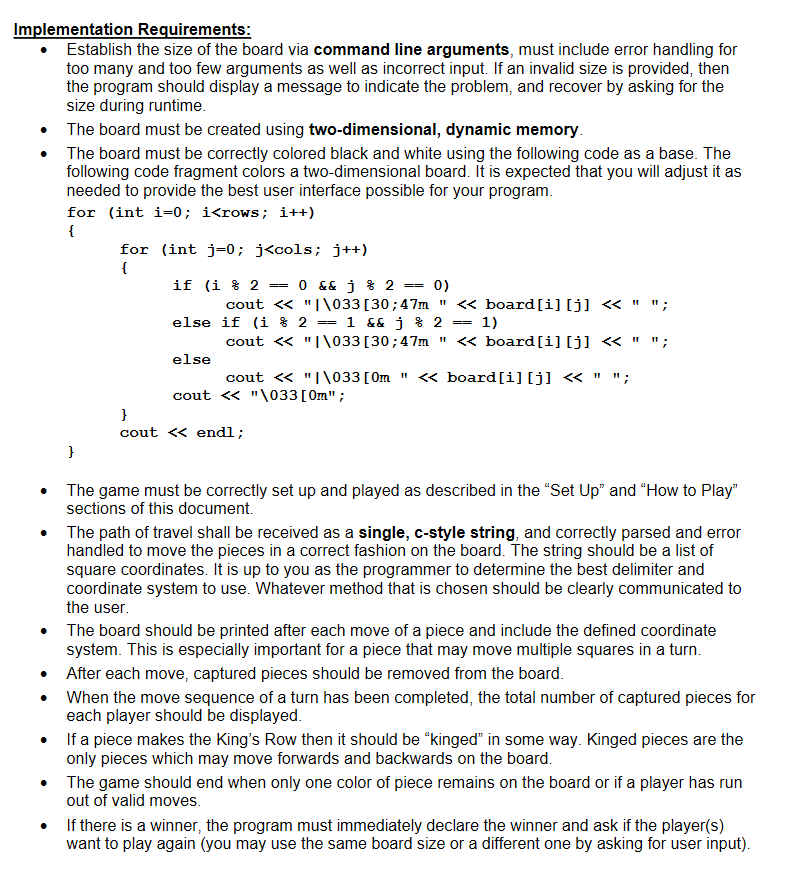 Solved Problem statement: Write a C++ program that plays the | Chegg.com